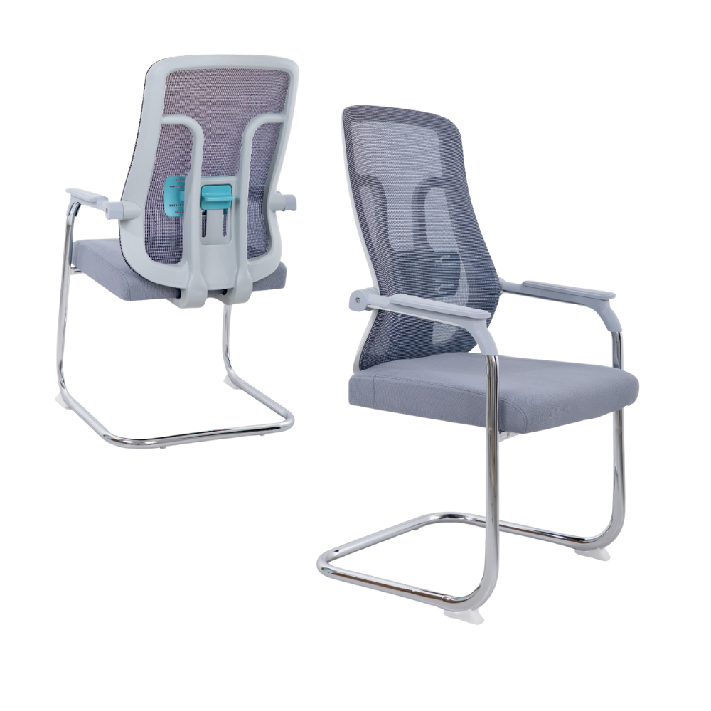Furalux ErgoVisitor Pro Mesh Guest Chair FR‑7732 grey