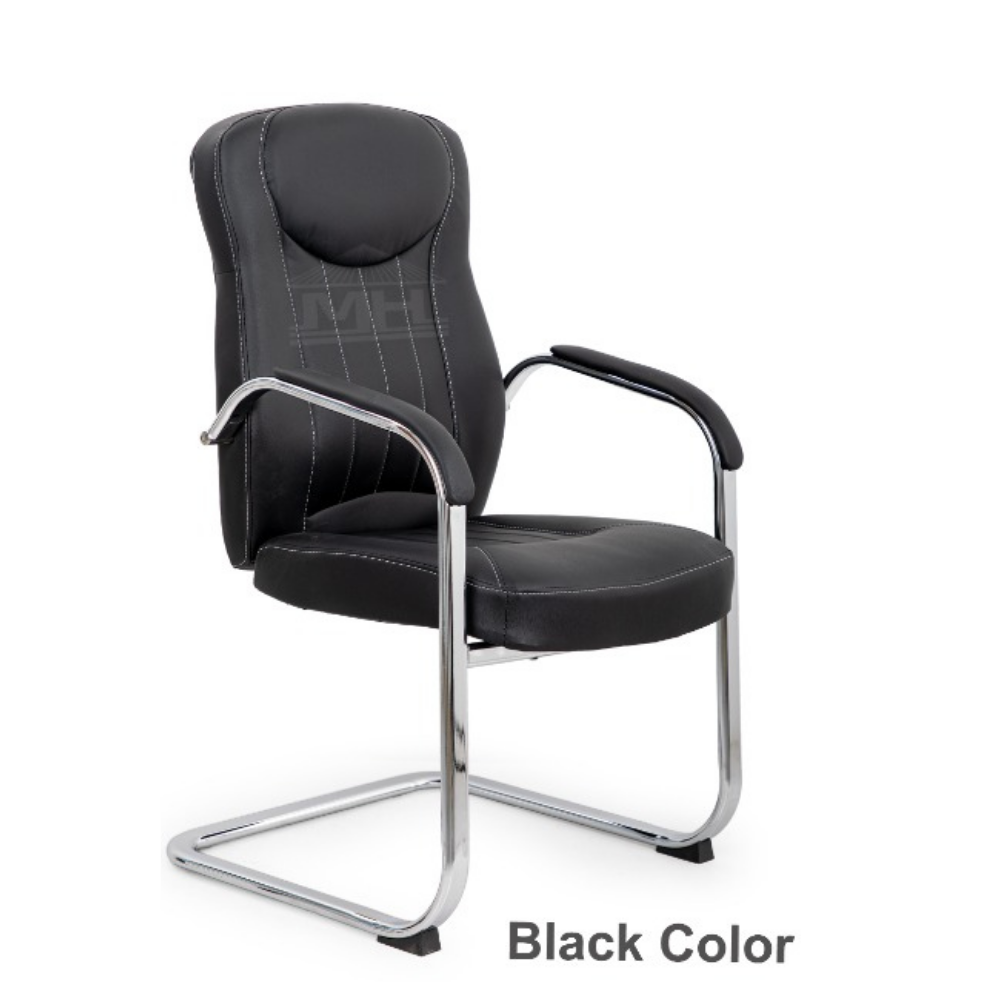 Furalux Aero Motion MH‑707V Executive Visitor Chair, Black,  Brown, Beige