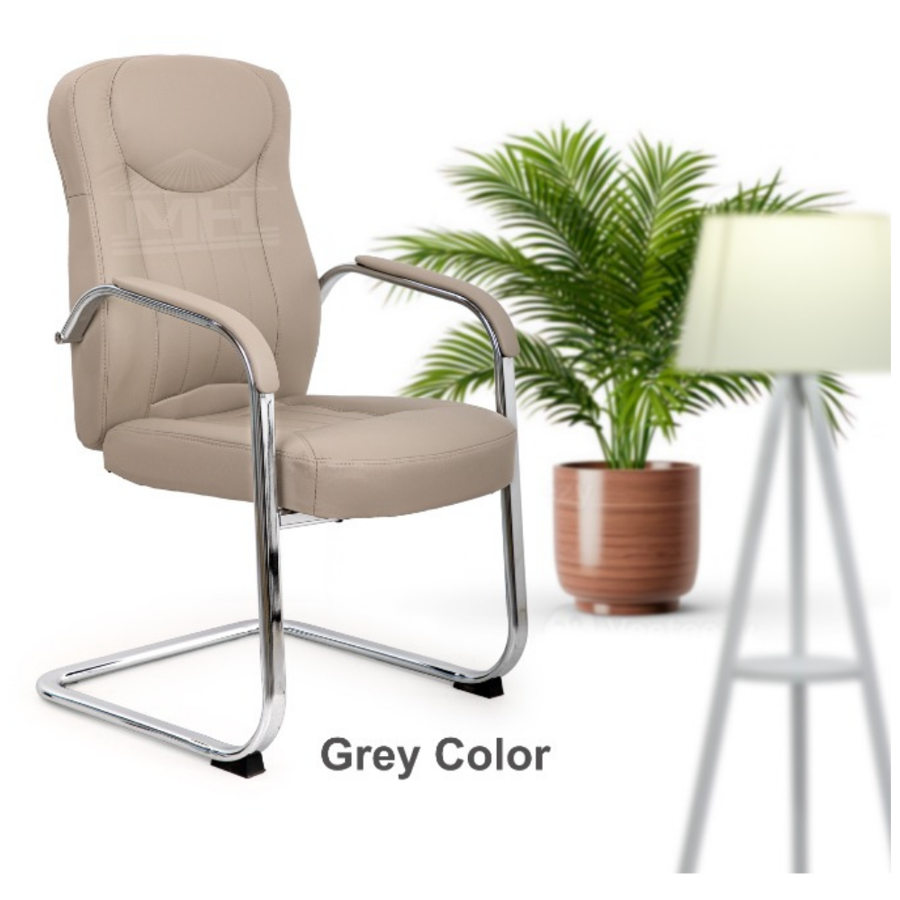 Furalux Aero Motion MH‑707V Executive Visitor Chair, Black,  Brown, Beige