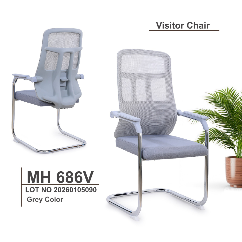 Furalux AeroMesh MH‑686V Visitor Office Chair  – Modern Office Guest Seating