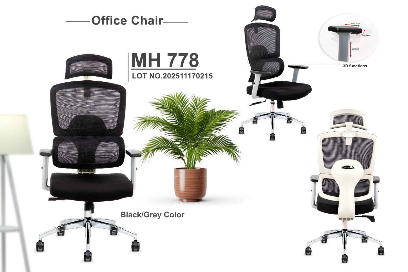 Furalux Ergo Mesh MH 778 Office Chair