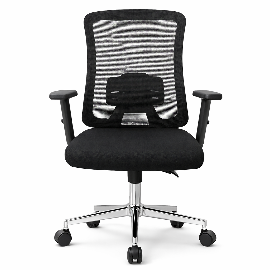 Comfortable Ergonomic Mesh Office Chair, High Back Computer Chair with 3D Adjustable Armrests and Lumbar Support for Home and Office, Black LY-M1541C-2 OFFICE CHAIR
