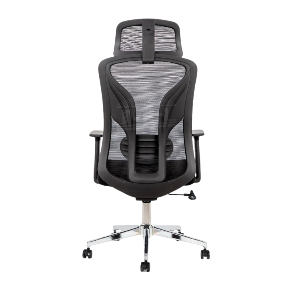 Furalux MH‑838H Ergonomic Mesh Office Chair with Headrest and Lumbar Support