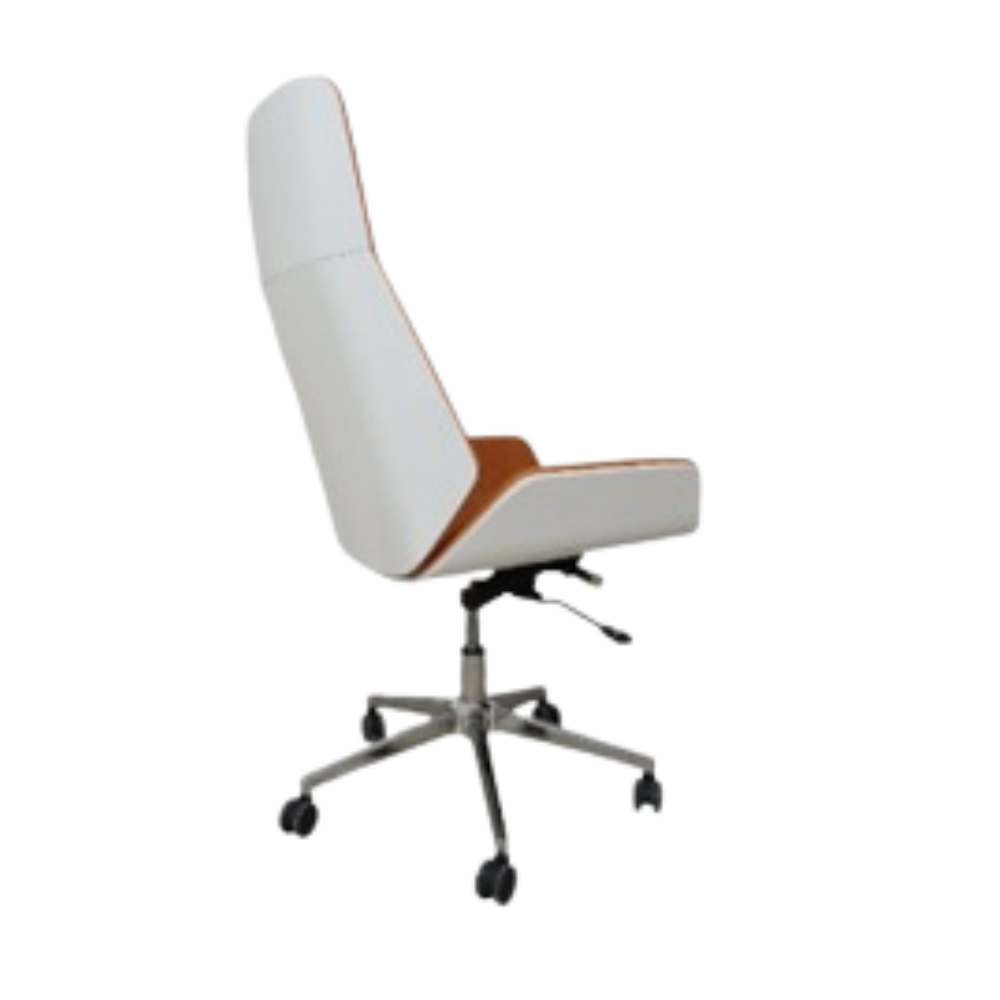 Furalux FR MR04H Executive Designer Chair (Walnut Finish)