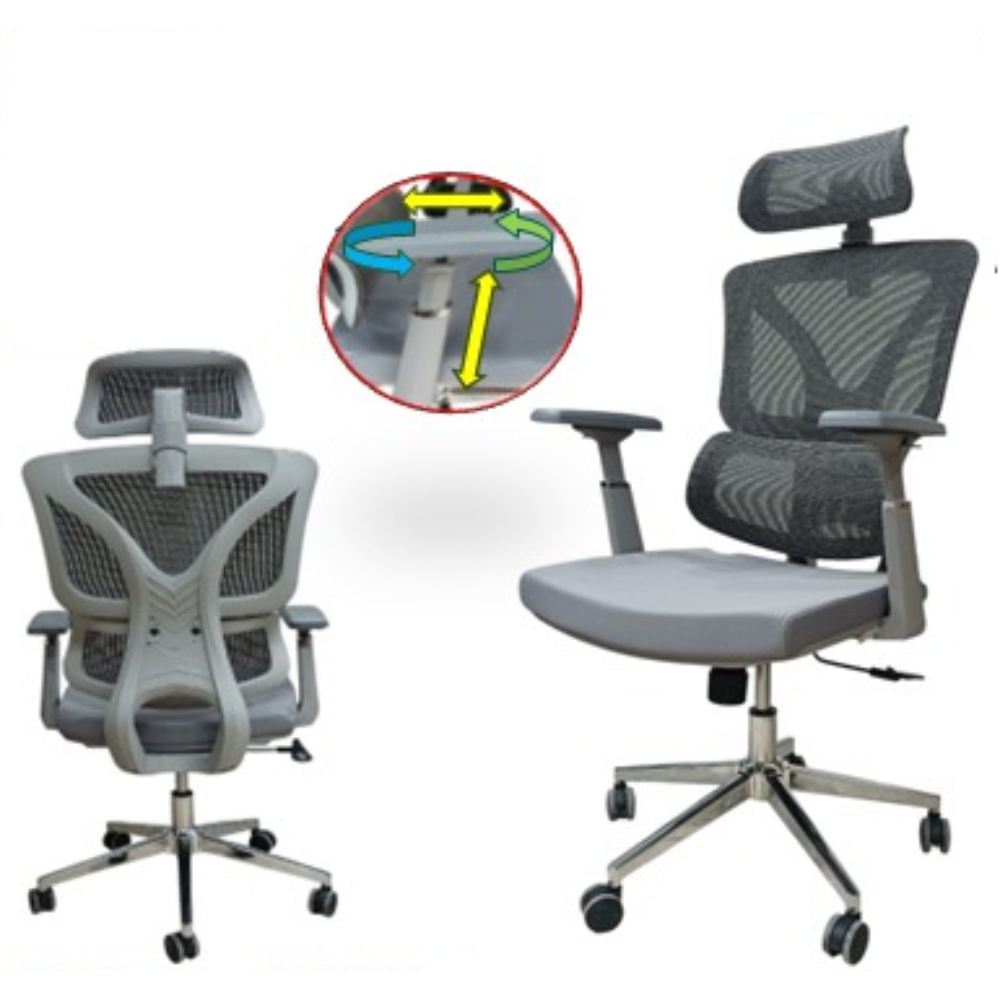 Furalux FR 121 Ergonomic Mesh Office Chair (4D Armrests)