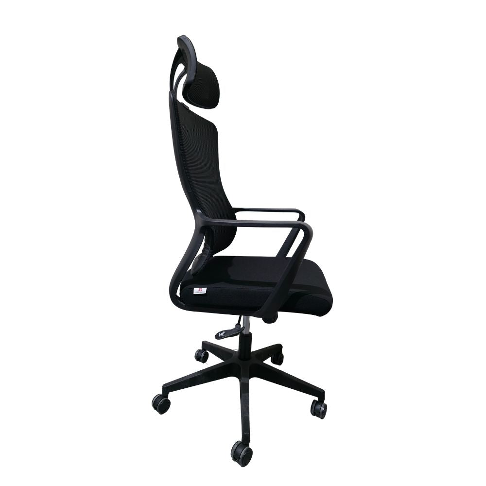 Aero Active Black Ergonomic Office Chair with Mesh Back Support, Adjustable Features,  Modern Design Black