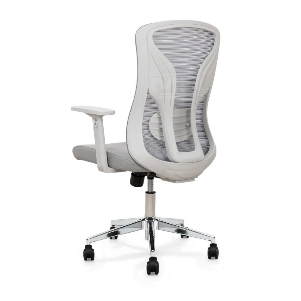Furalux MH‑837 Ergonomic Mesh Office Chair with Lumbar Support – Black, Grey