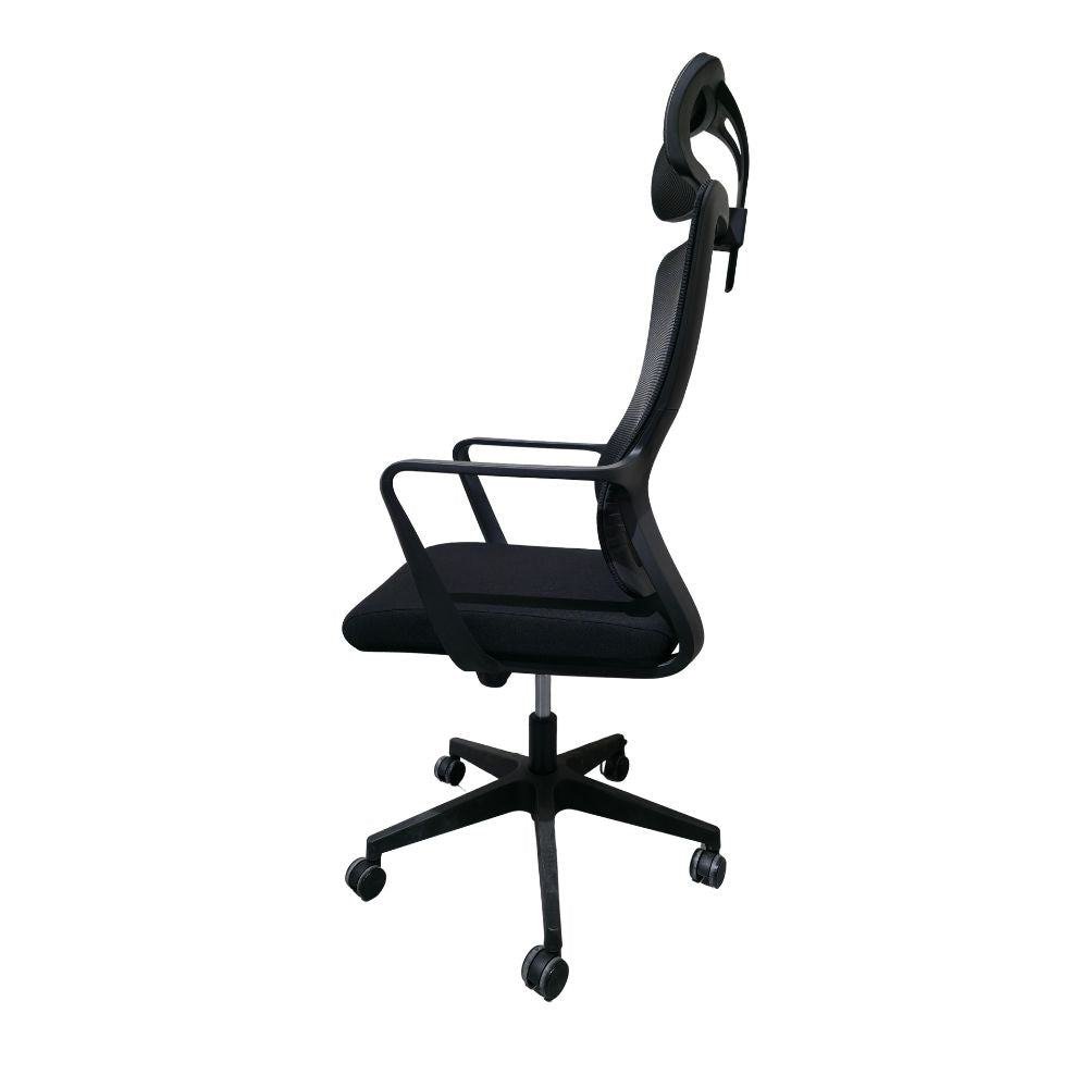 Aero Active Black Ergonomic Office Chair with Mesh Back Support, Adjustable Features,  Modern Design Black