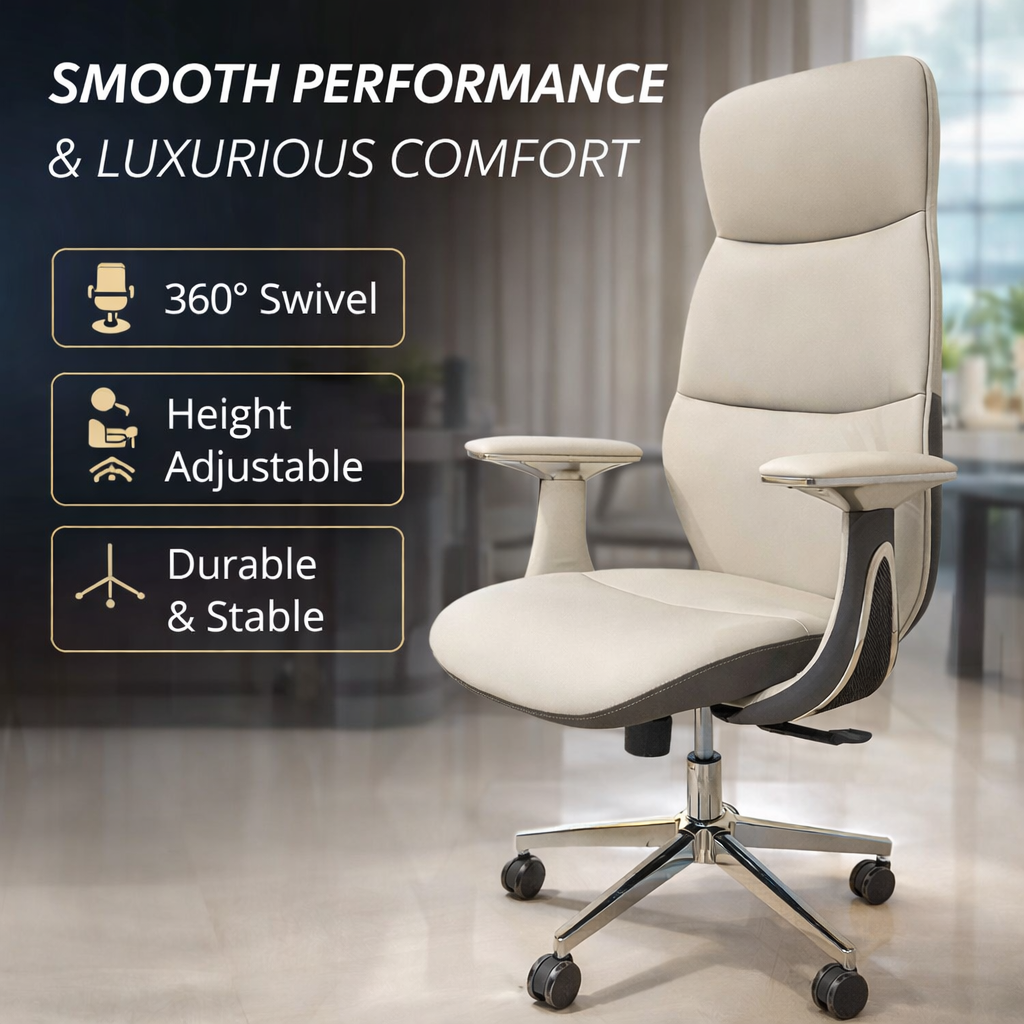 Furalux Kings, Office Chair – Eco Leather, Ergonomic High Back, 150kg A53