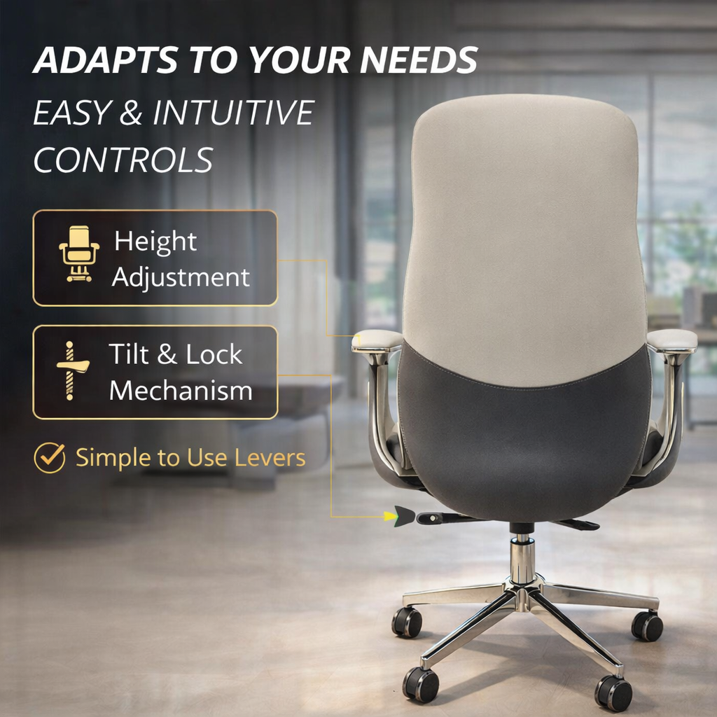 Furalux Kings, Office Chair – Eco Leather, Ergonomic High Back, 150kg A53