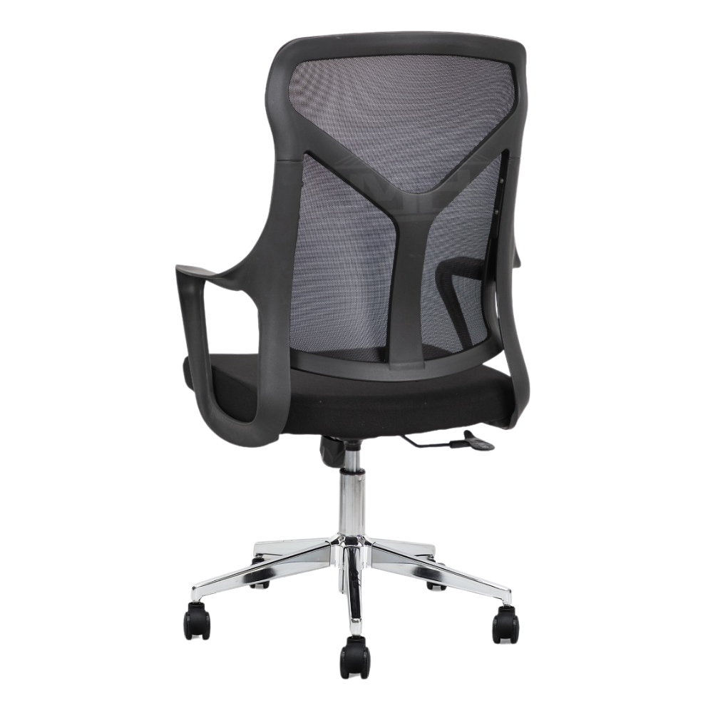 Furalux MH‑857 Ergonomic Mesh Office Chair with Lumbar Support – Black, Grey