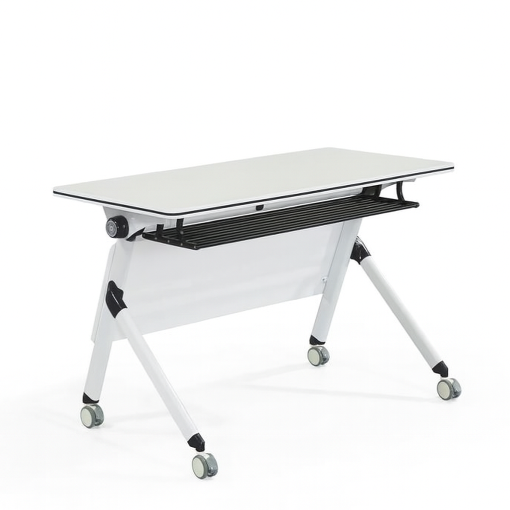Furalux FR OT‑10 Folding Office Table – Modular Training Desk with Wheels UAE