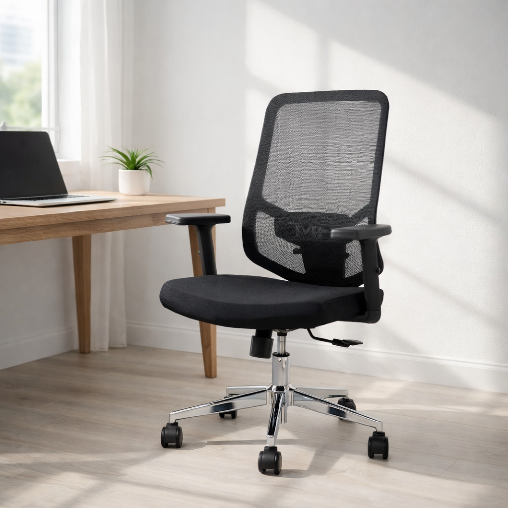 Furalux FR‑3001 Ergonomic Mesh Office Chair Black