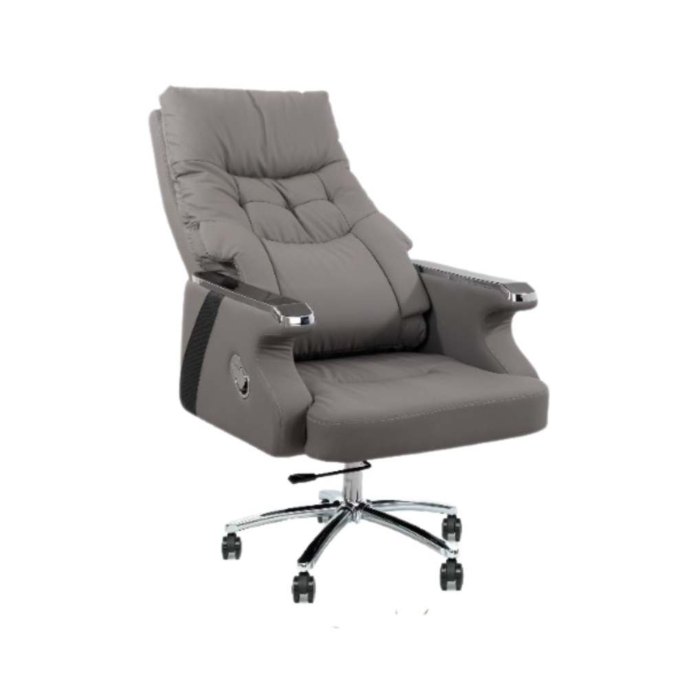 Furalux MH BOSS 08 Executive Reclining Office Chair – Brown and Grey  Eco Leather