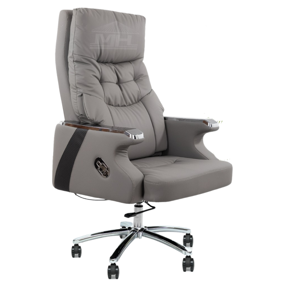 Furalux MH BOSS 08 Executive Reclining Office Chair – Brown and Grey  Eco Leather