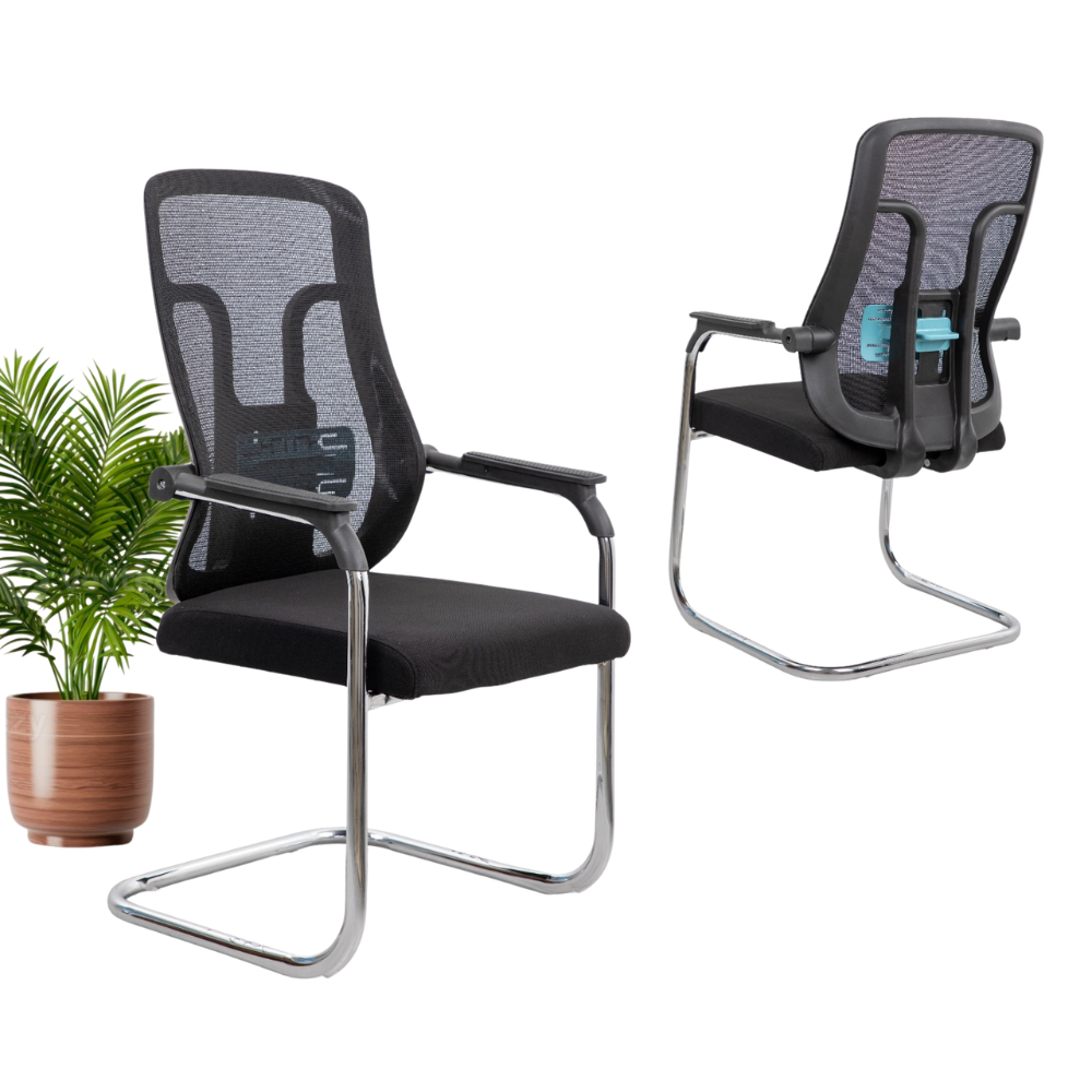 Furalux ErgoVisitor Pro Mesh Guest Chair FR‑7732 black