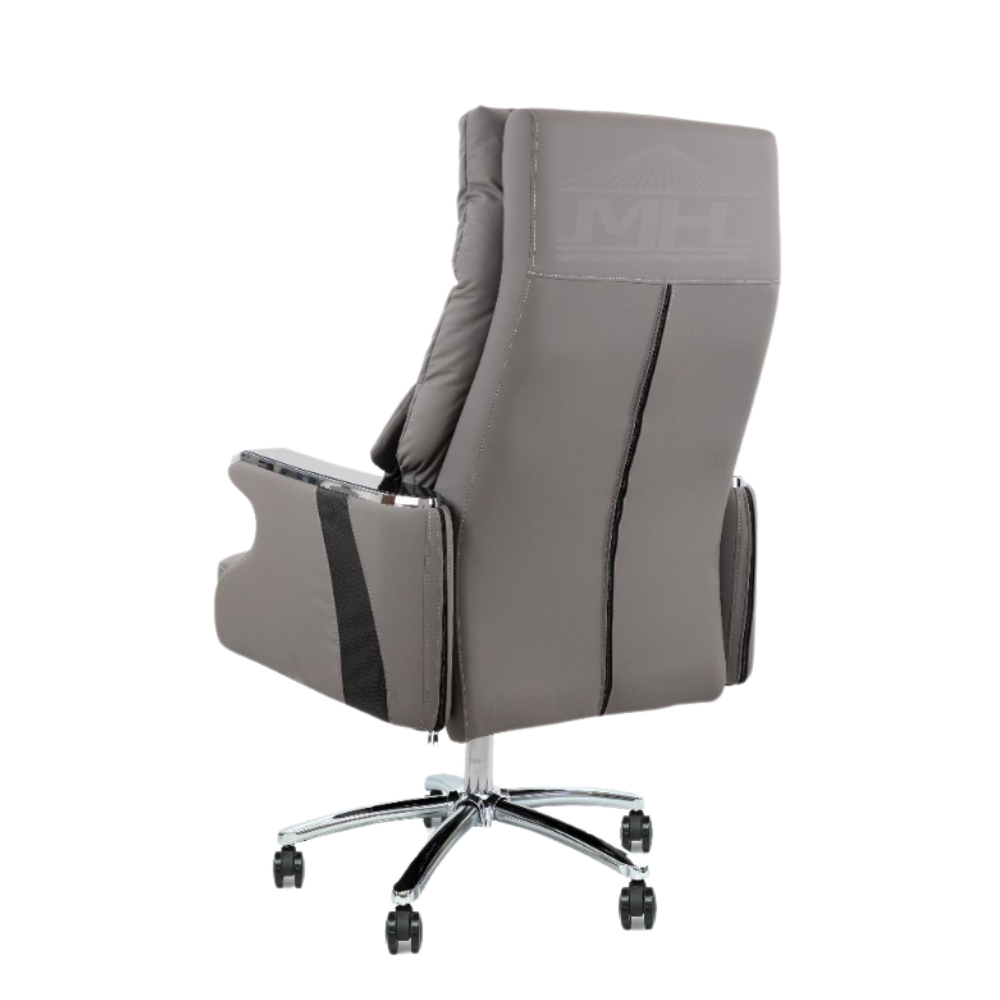 Furalux MH BOSS 08 Executive Reclining Office Chair – Brown and Grey  Eco Leather