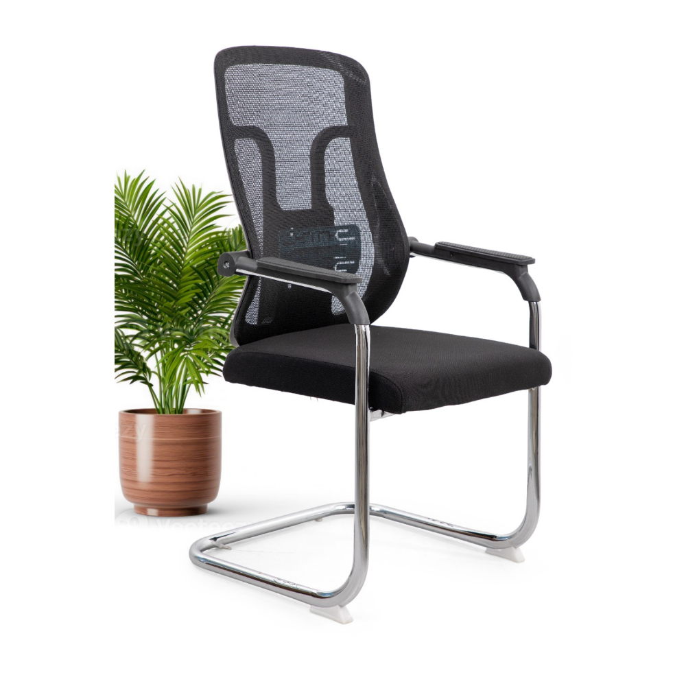 Furalux ErgoVisitor Pro Mesh Guest Chair FR‑7732 black