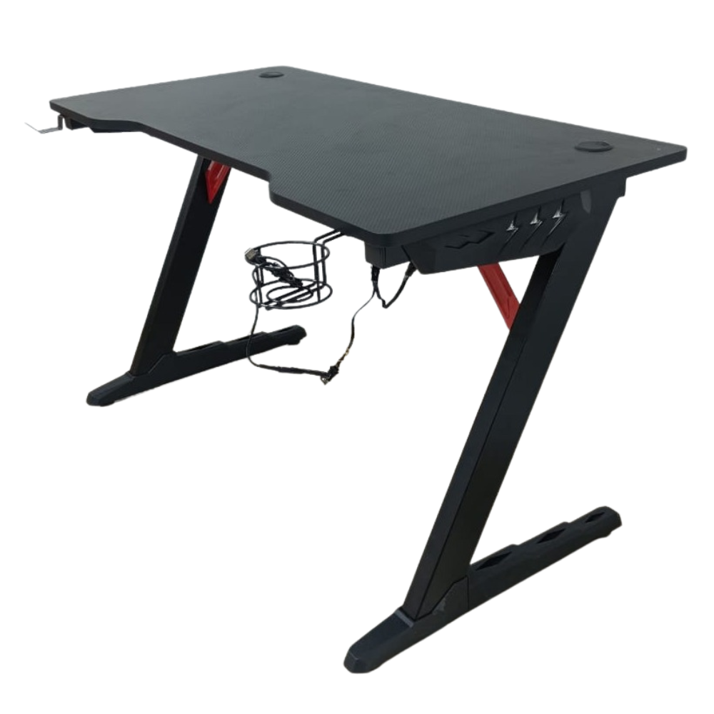 Furalux FR 2007 Gaming Desk with LED Lights – Modern Computer Table UAE