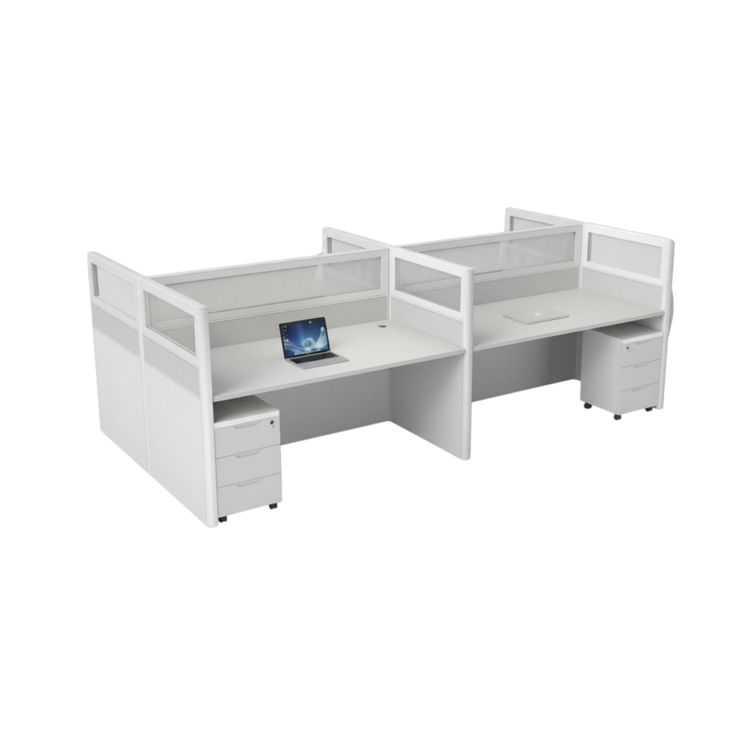 LY-WS12060/4 WHITE 4 PERSON DRAWER