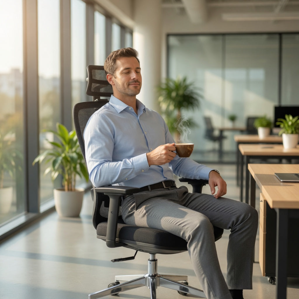 Furalux FR 2286 Ergonomic Mesh Office Chair with Headrest