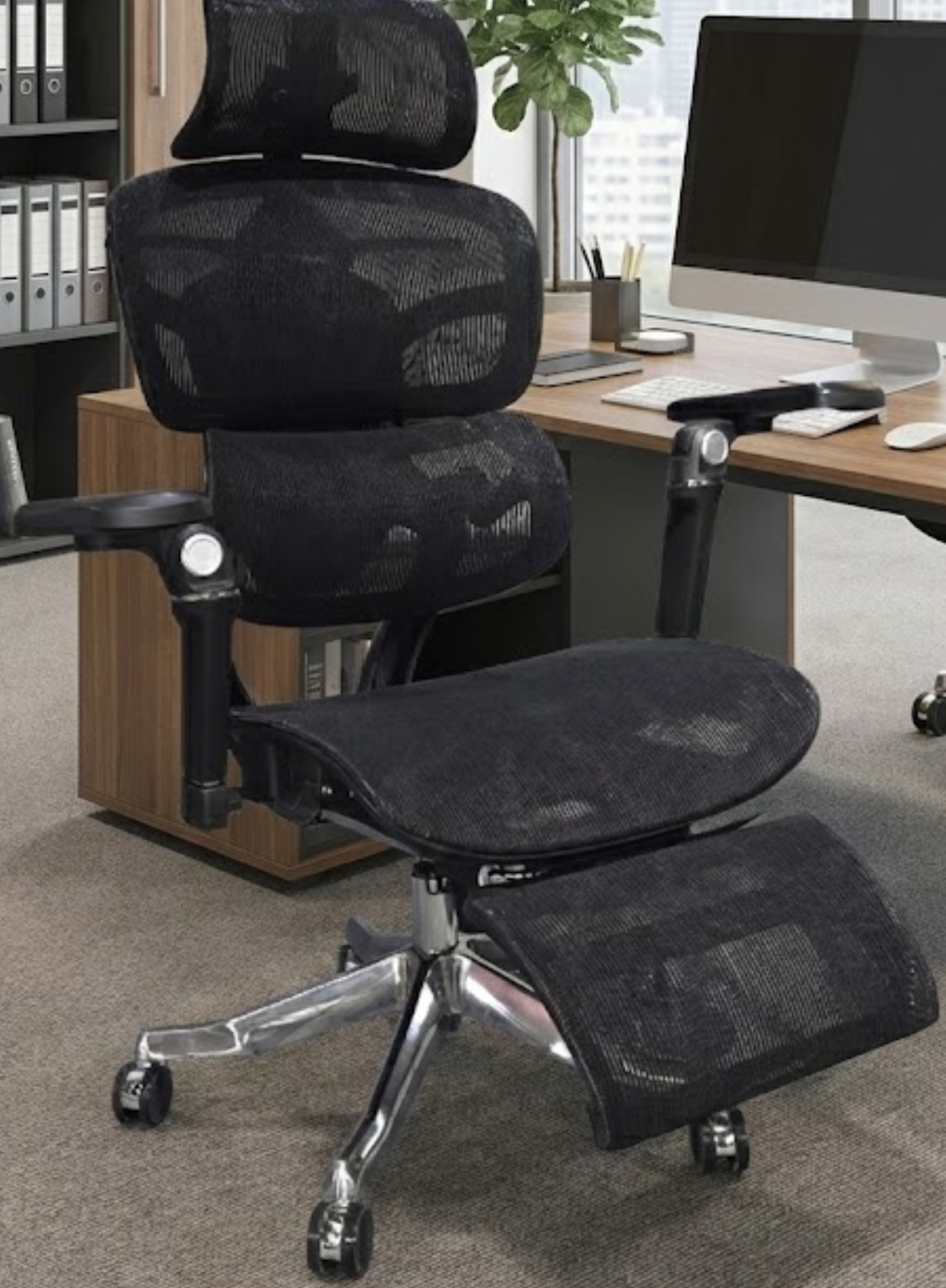 FURA ERGO PRO MAX- Premium Ergonomic Office Chair with Footrest (Up to 150 kg) 092GW