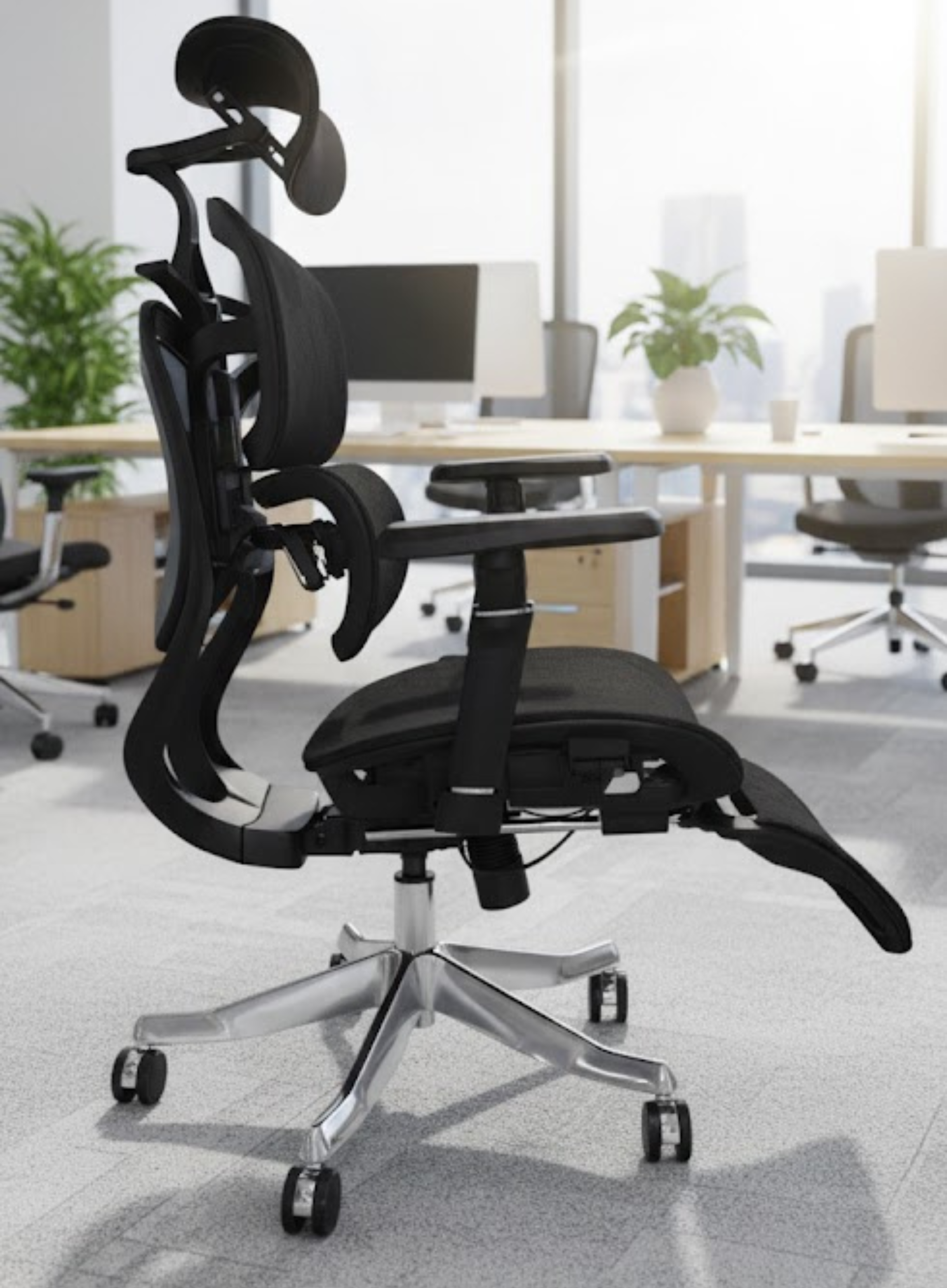 FURA ERGO PRO MAX- Premium Ergonomic Office Chair with Footrest (Up to 150 kg) 092GW