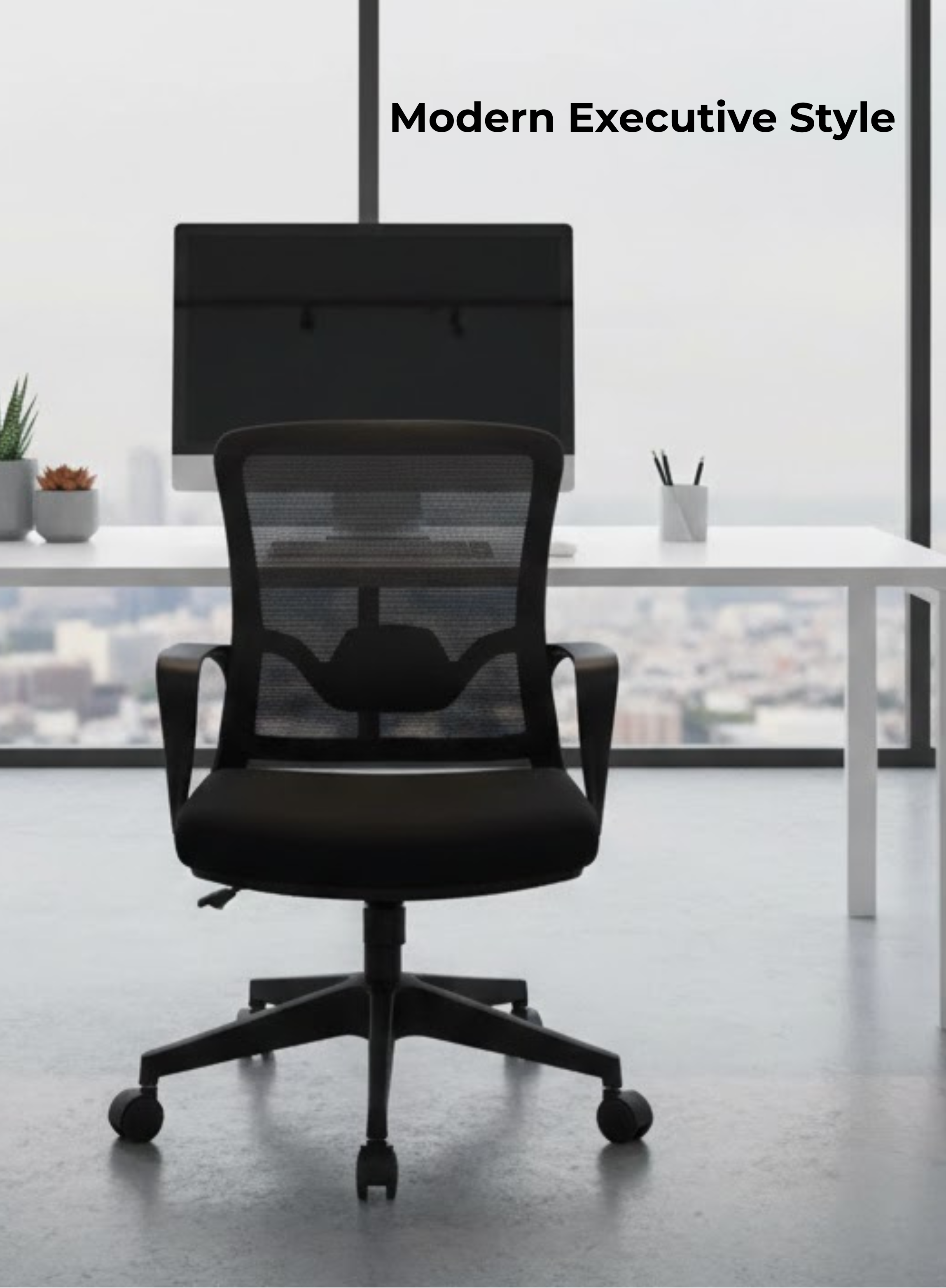 Furalux Aero Basic black office chair mech ergonomic TT-015