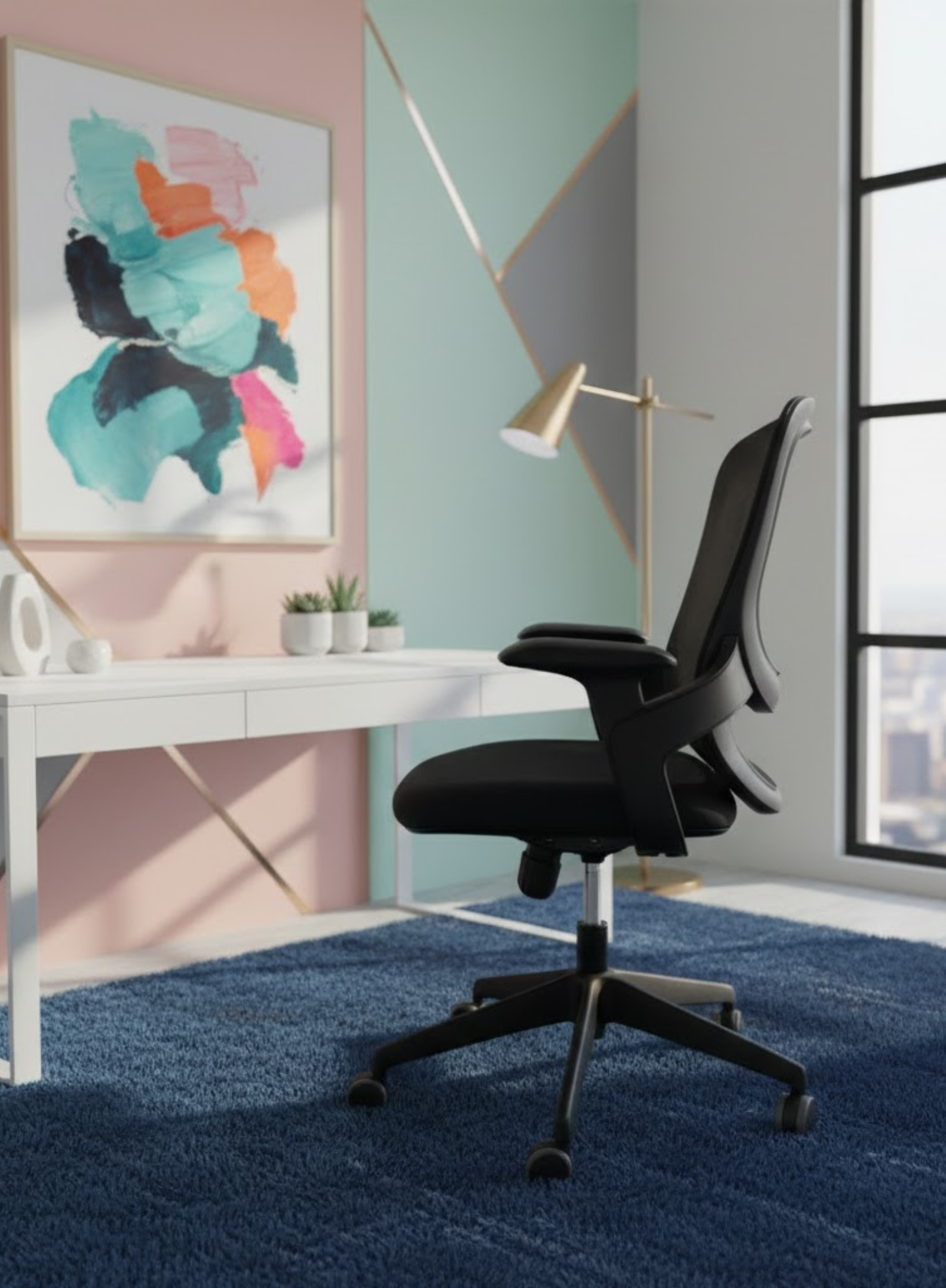 Furalux Aero Line ergonomic mesh chair with lumbar support TT-016