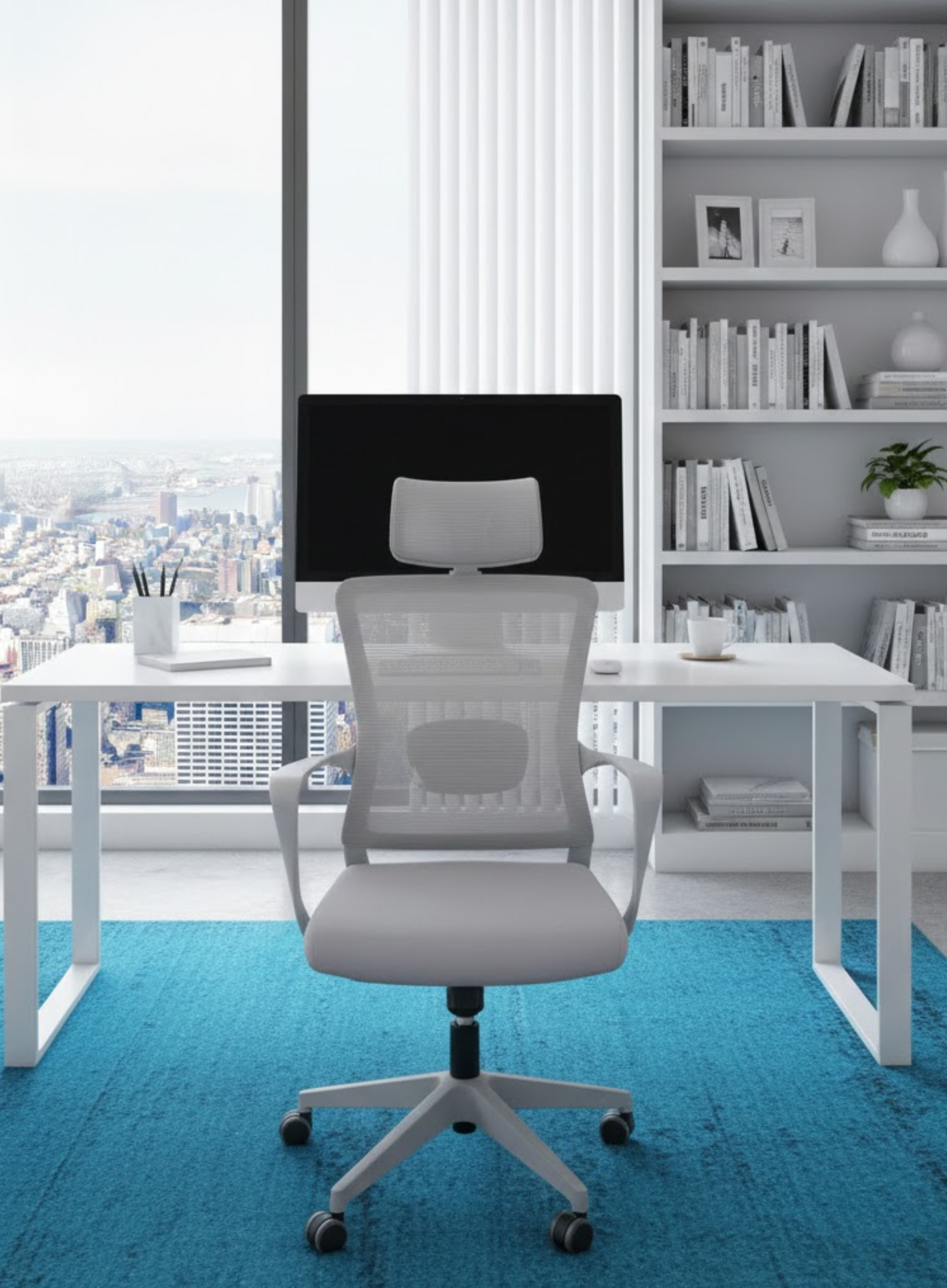 Aero Active Gree Ergonomic Office Chair with Mesh Back Support, Adjustable Features,  Modern Design (Gree)