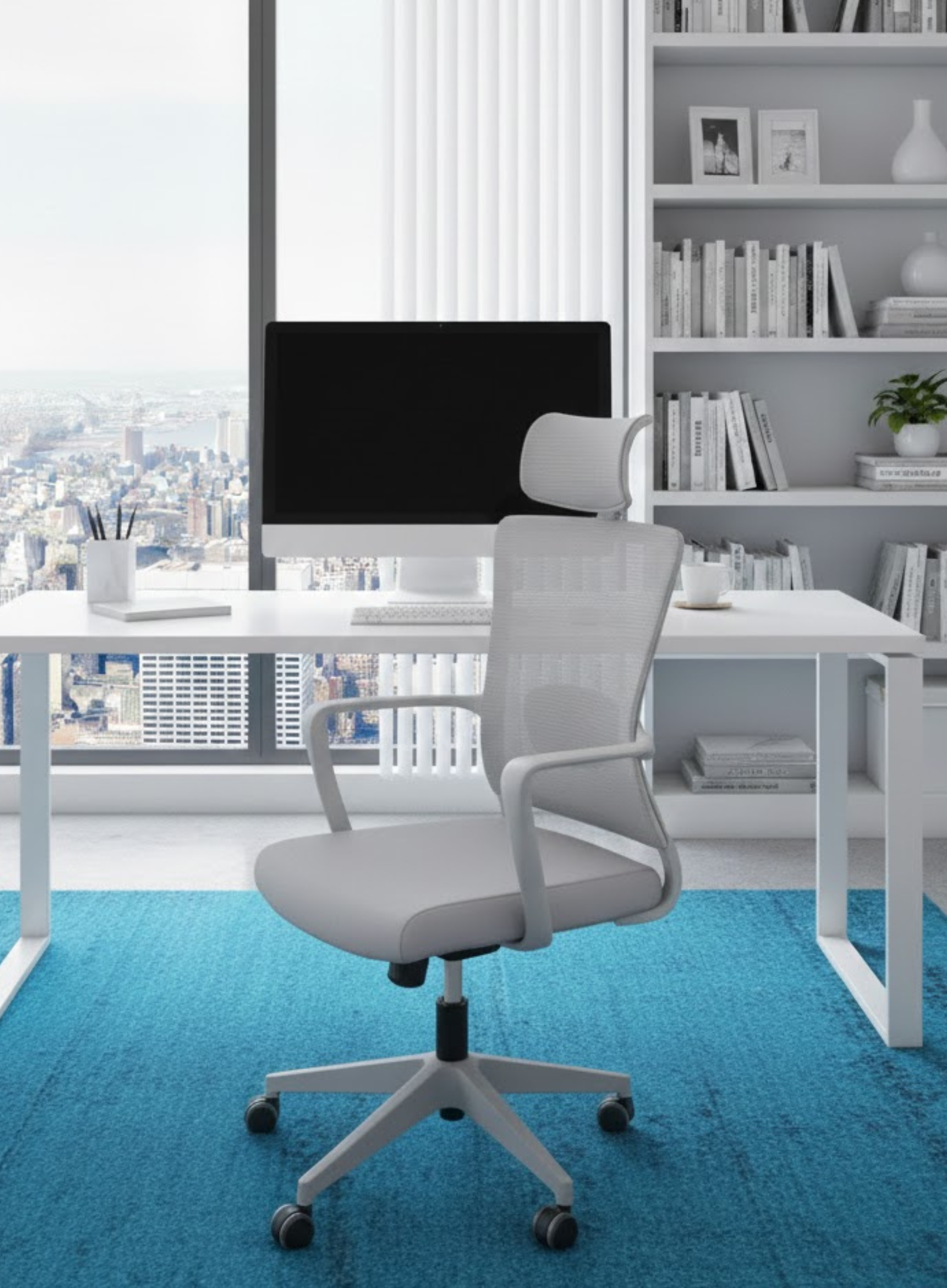 Aero Active Gree Ergonomic Office Chair with Mesh Back Support, Adjustable Features,  Modern Design (Gree)