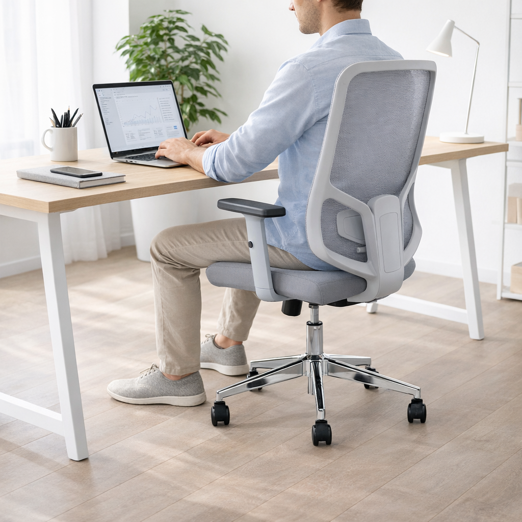 Furalux FR‑3001 Ergonomic Mesh Office Chair Grey