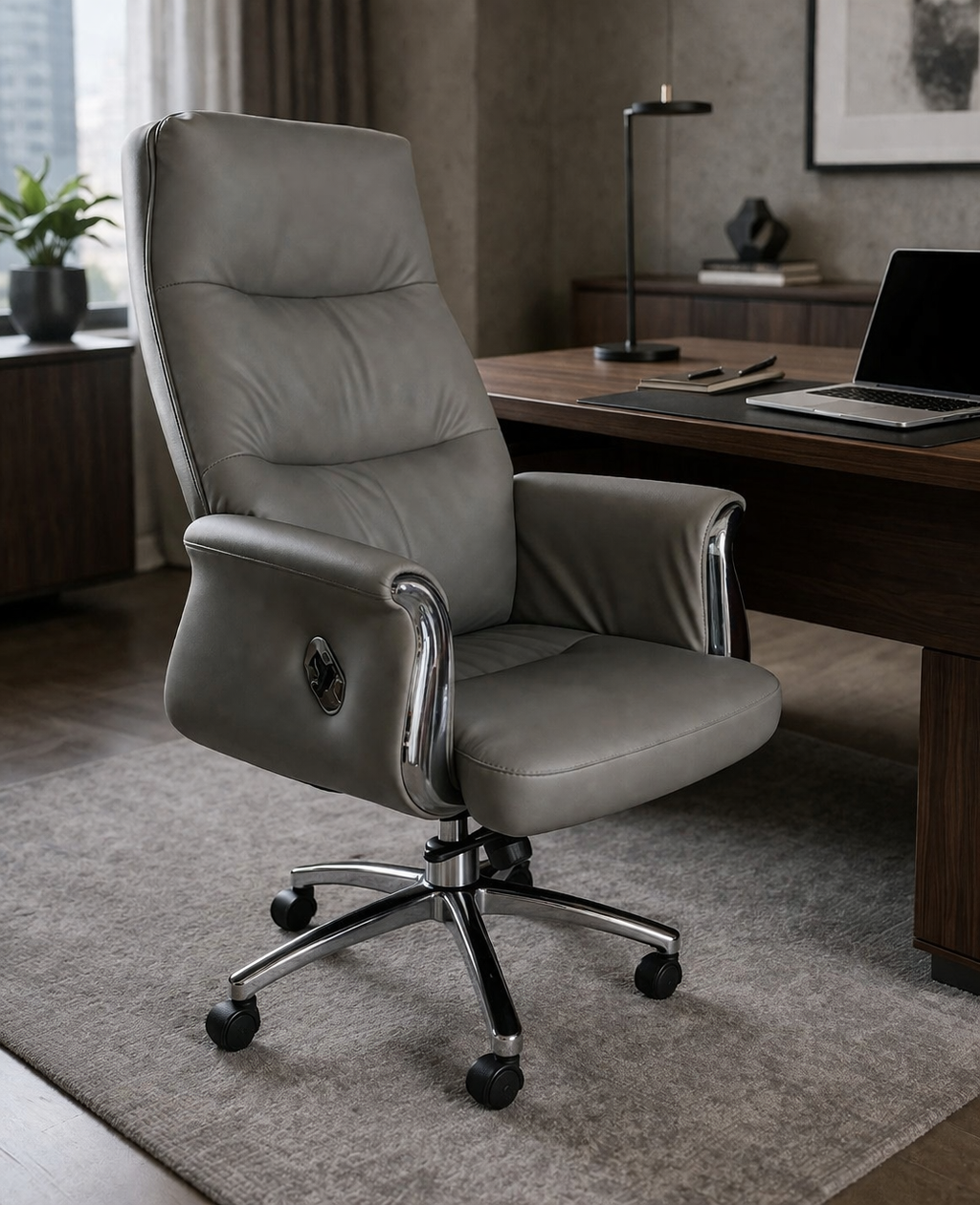 Furalux FR 168 Executive Recliner Office Chair – PU Leather Boss Chair UAE