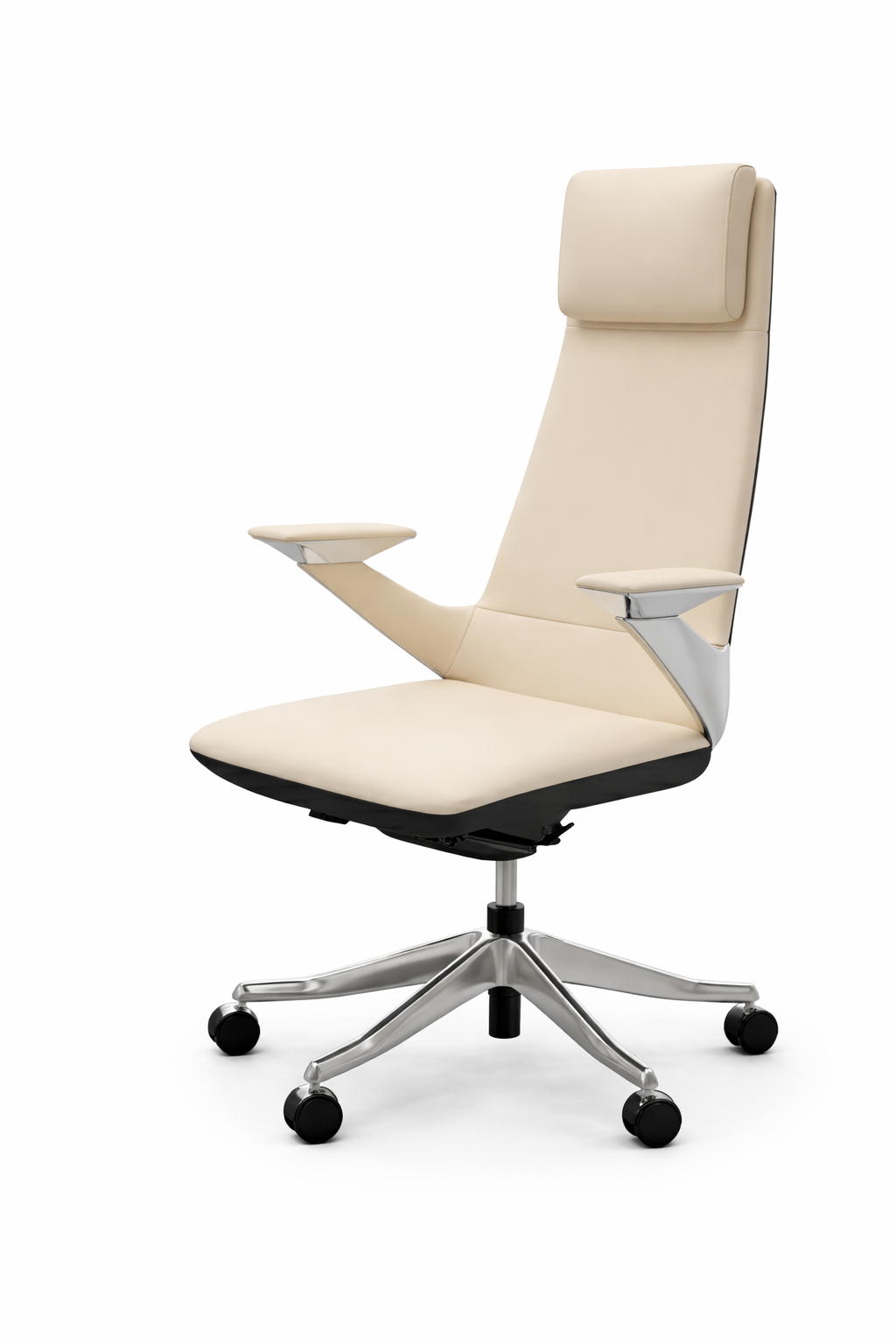 Furalux Solid Beige Executive Ergonomic Office Chair – Model OC‑93C