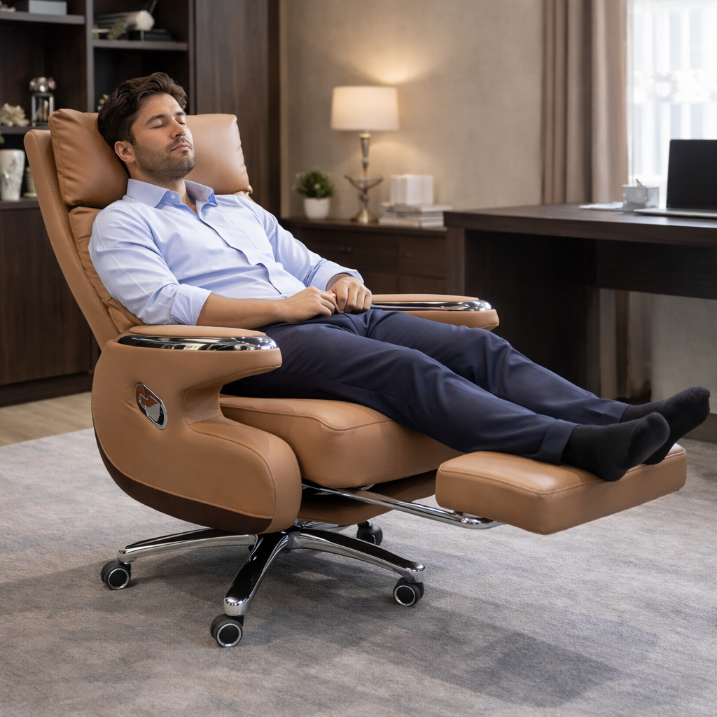 Furalux King Leather Executive Ergonomic Office Chair OC-097GW