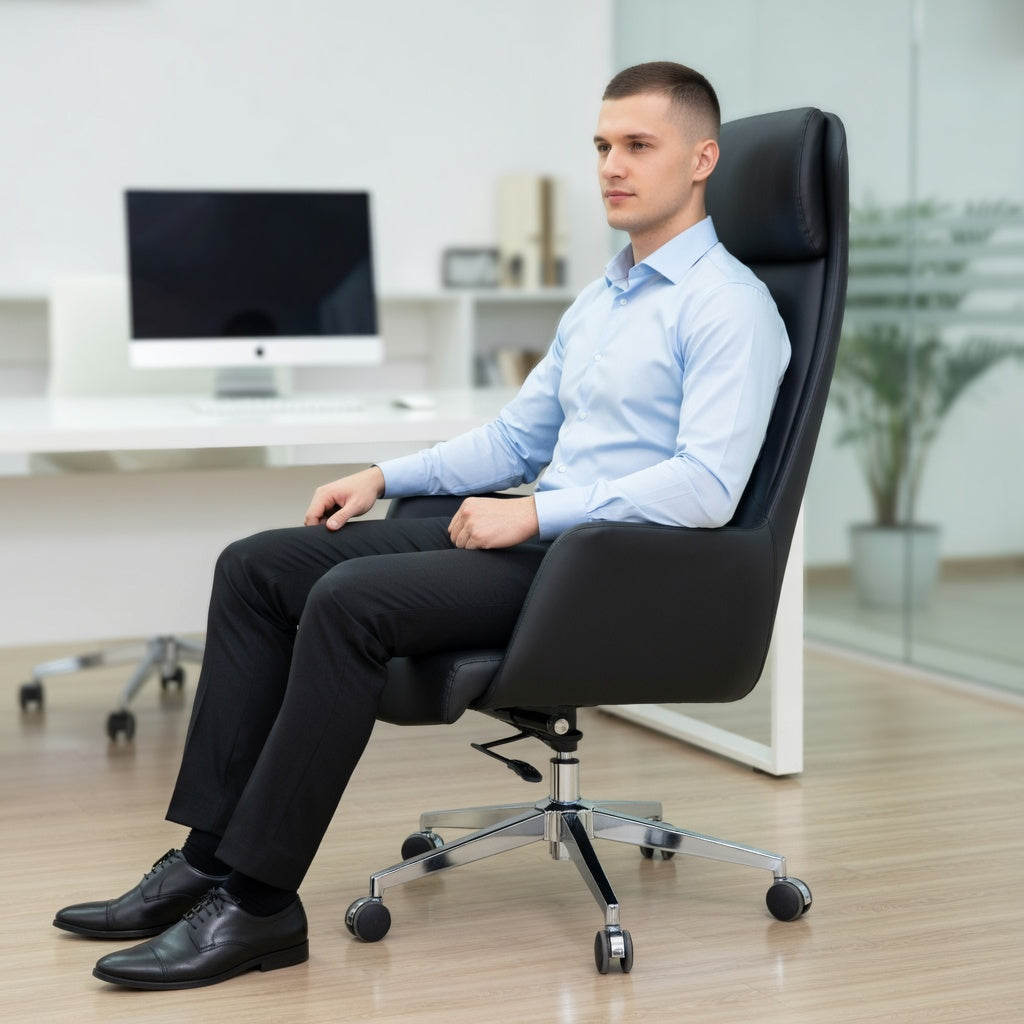 Furalux FR 831 Executive Office Chair – High Back PU Leather Chair UAE